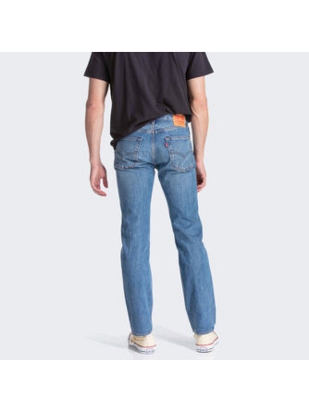 Levis 516 Straight Jeans Light Wash Cotton 36x30 Casual Western - Picture 2 of 9
